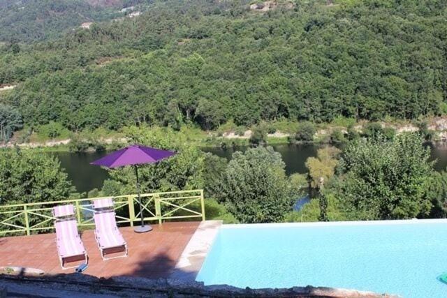 阿马兰特"Bouca Drigues" Casa Antiga De Pedra Com Piscina E Vista Rio别墅 外观 照片